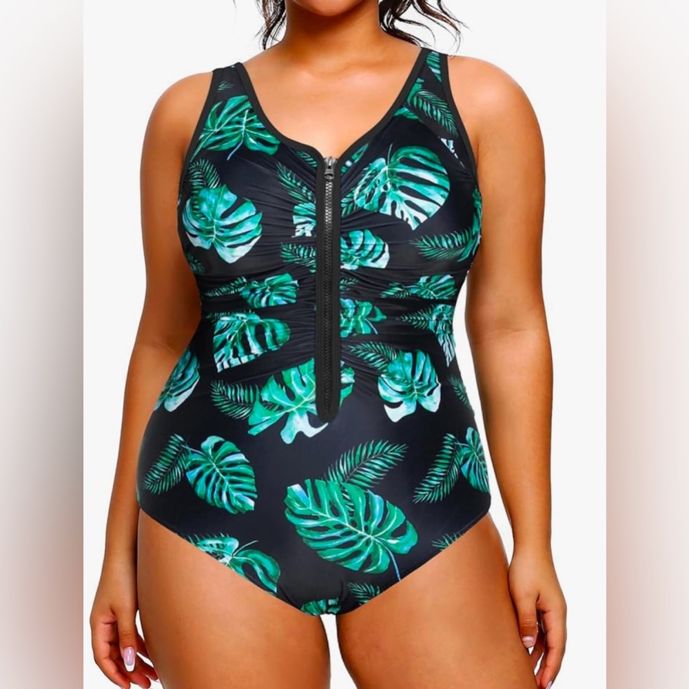 Floral Bathing Suit - NWT - 22W